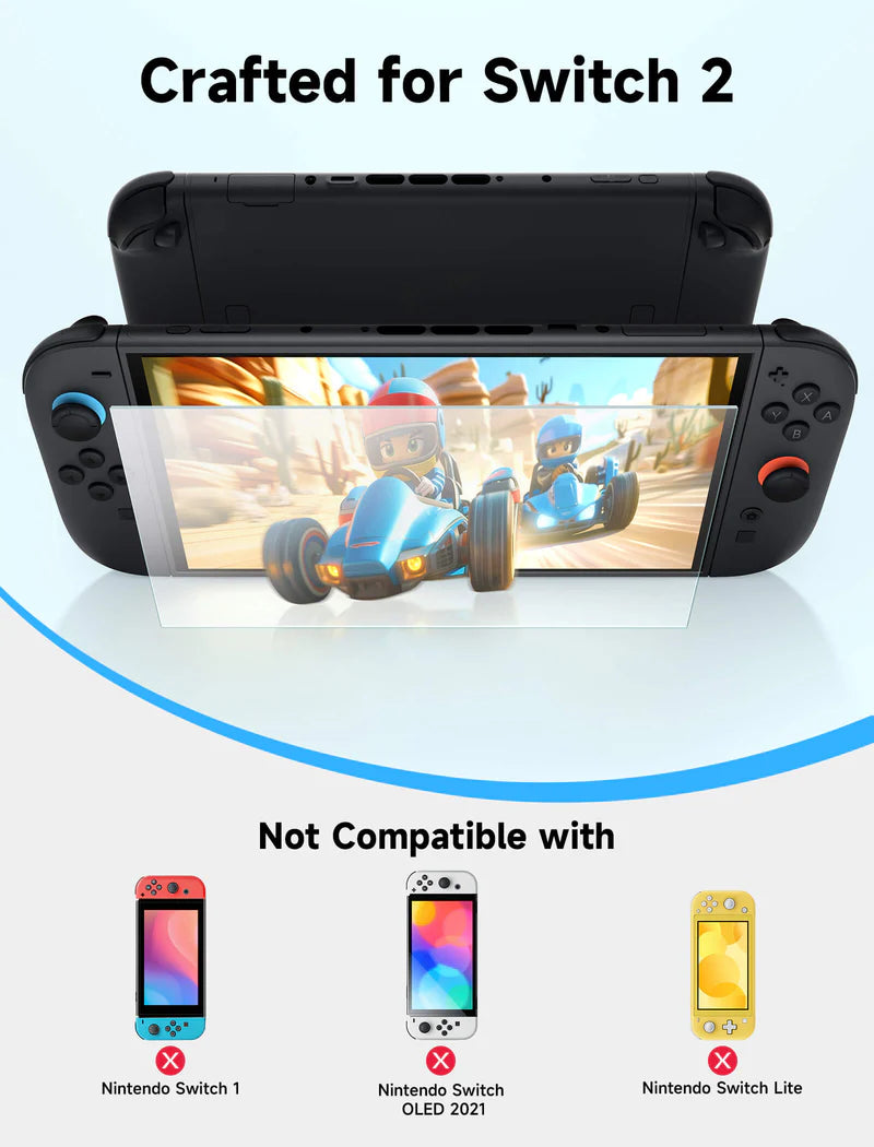 Official JSAUX Anti Glare / Matte Tempered Glass Screen Protector for Nintendo Switch 2