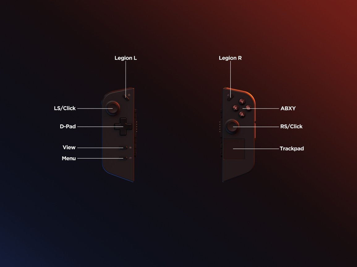 8TB / 4TB / 2TB / 1TB SSD Lenovo Legion Go 8.8" 144Hz WQXGA Gaming Handheld - AMD Ryzen Z1 Extreme 16GB