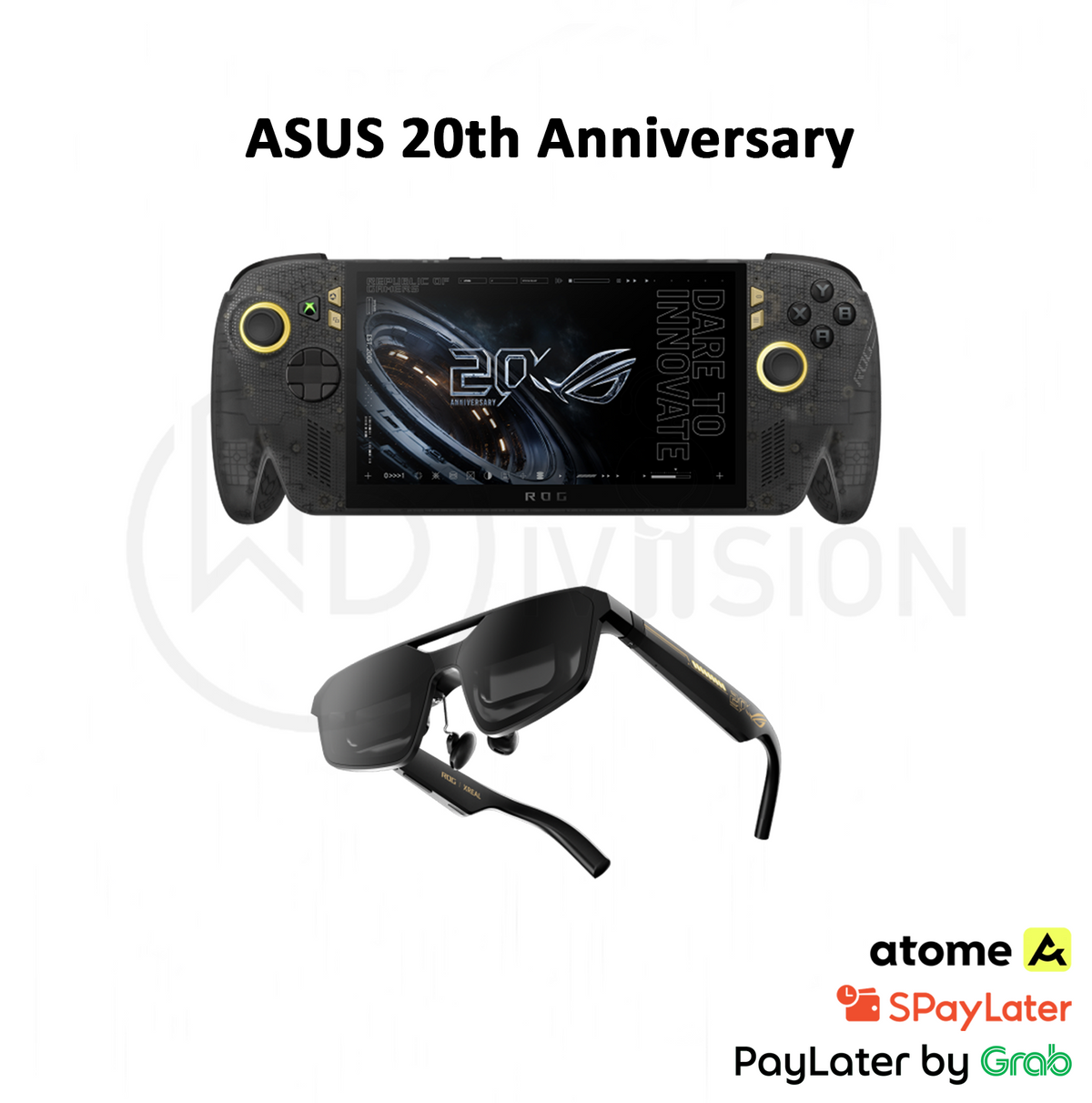 ASUS ROG XBOX Ally X20 20th Anniversary / XREAL R1 Edition 20 Gaming AR Glasses – 120Hz OLED Portable Gaming Handheld / AMD Ryzen AI Z2 Extreme Processor / 24GB RAM / 1TB SSD / 20 edition 2026 - Valve Steam Deck / Lenovo Legion Go / MSI Claw Alternative