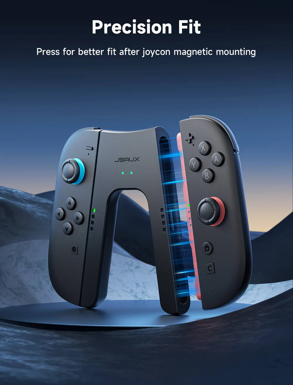 Official JSAUX JoyVerse Joy-Con Charging Grip for Nintendo Switch 2
