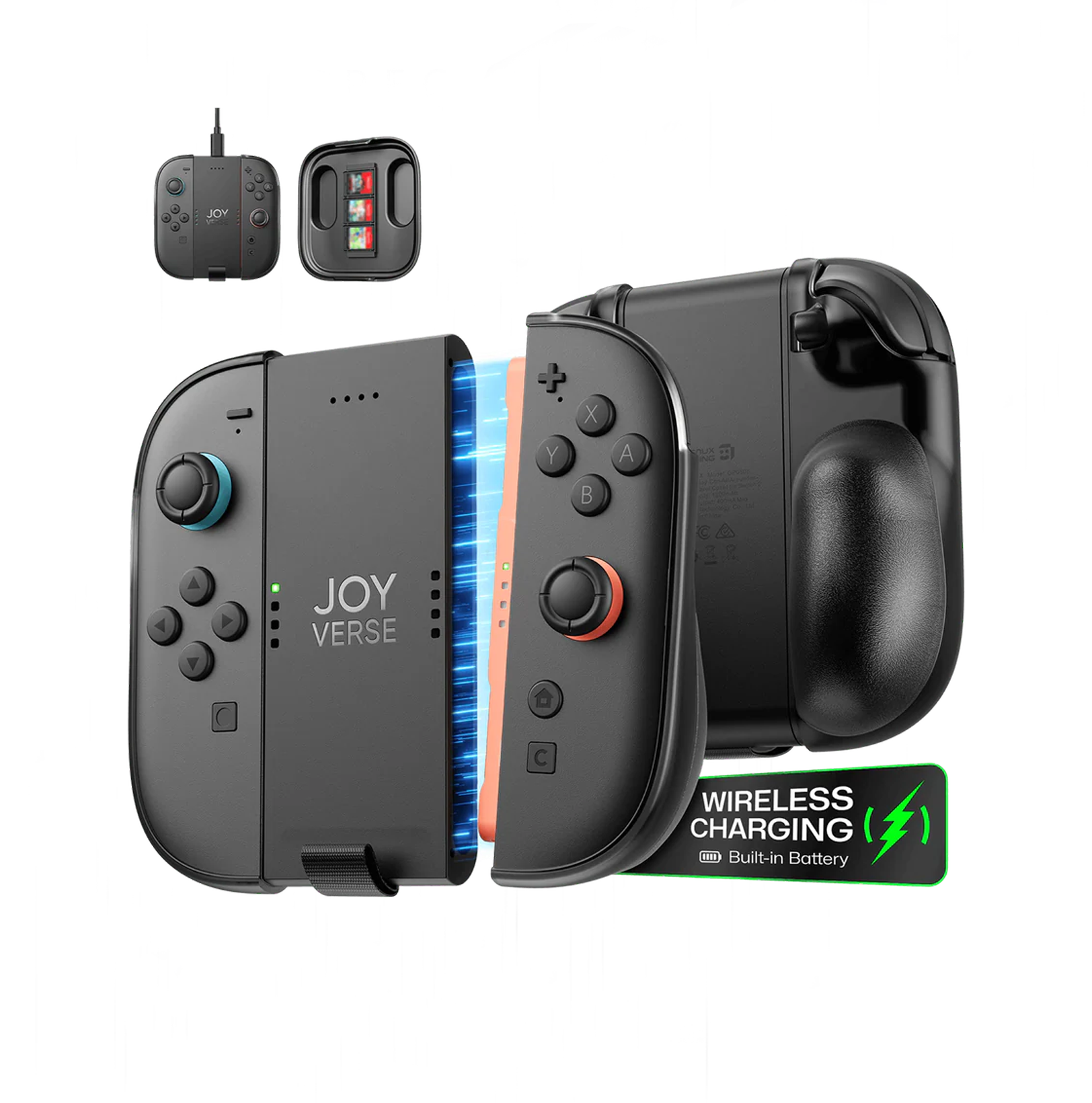 Official JSAUX Joy-Con All Arounder - GripCase with Travel Cover