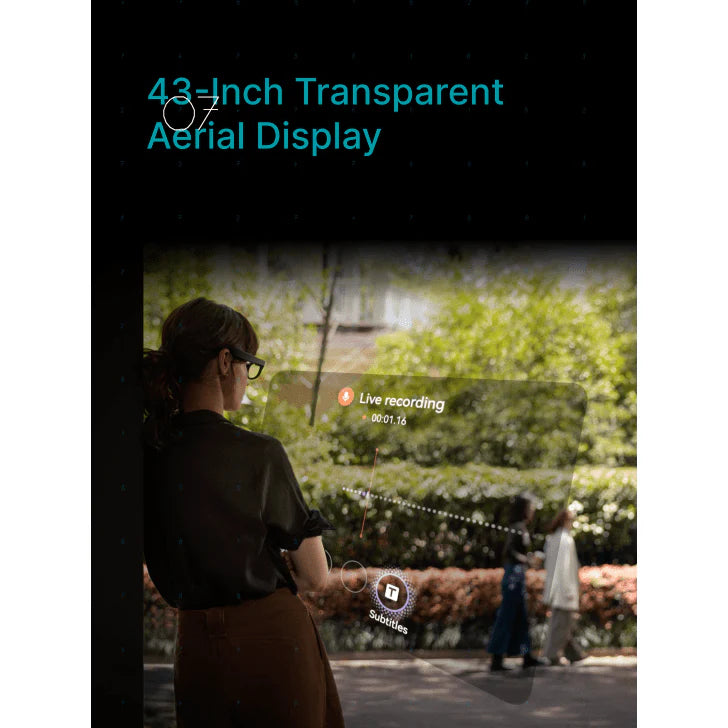 Official RayNeo X3 Pro AI + AR Smart Glasses - 43 inch transparent MicroLED display spatial computing