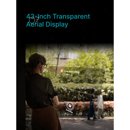 Official RayNeo X3 Pro AI + AR Smart Glasses - 43 inch transparent MicroLED display spatial computing