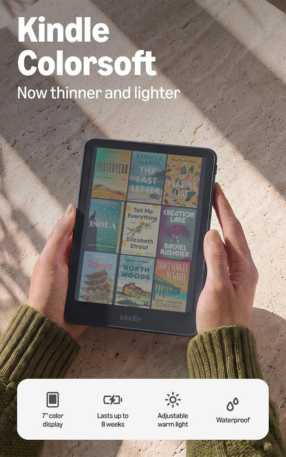 Official Amazon Kindle Colorsoft 16GB (newest model), Now thinner and lighter, 7" color display, warm light, Graphite