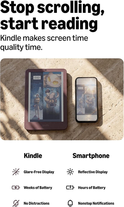 Amazon Kindle Colorsoft Signature Edition 32GB (newest model), Thinner, new aluminum design, 7 color display, Auto-adjusting front light, Fig Graphite