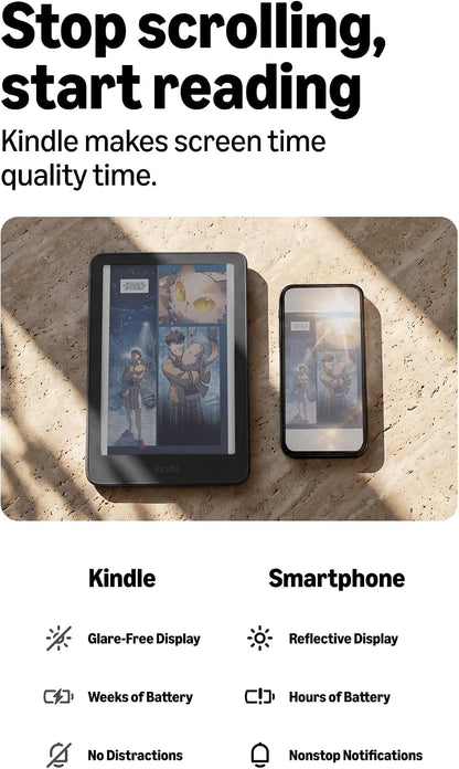 Official Amazon Kindle Colorsoft 16GB (newest model), Now thinner and lighter, 7" color display, warm light, Graphite