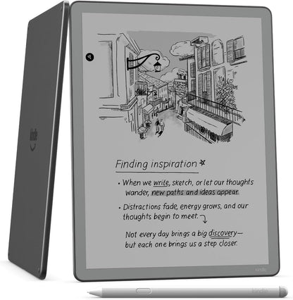 [2026] Amazon Kindle Scribe without Front Light 16GB (newest model) — 11” paper-like display — One notebook to replace them all — Write in notebooks, documents, and books. Includes Premium Pen - Graphite