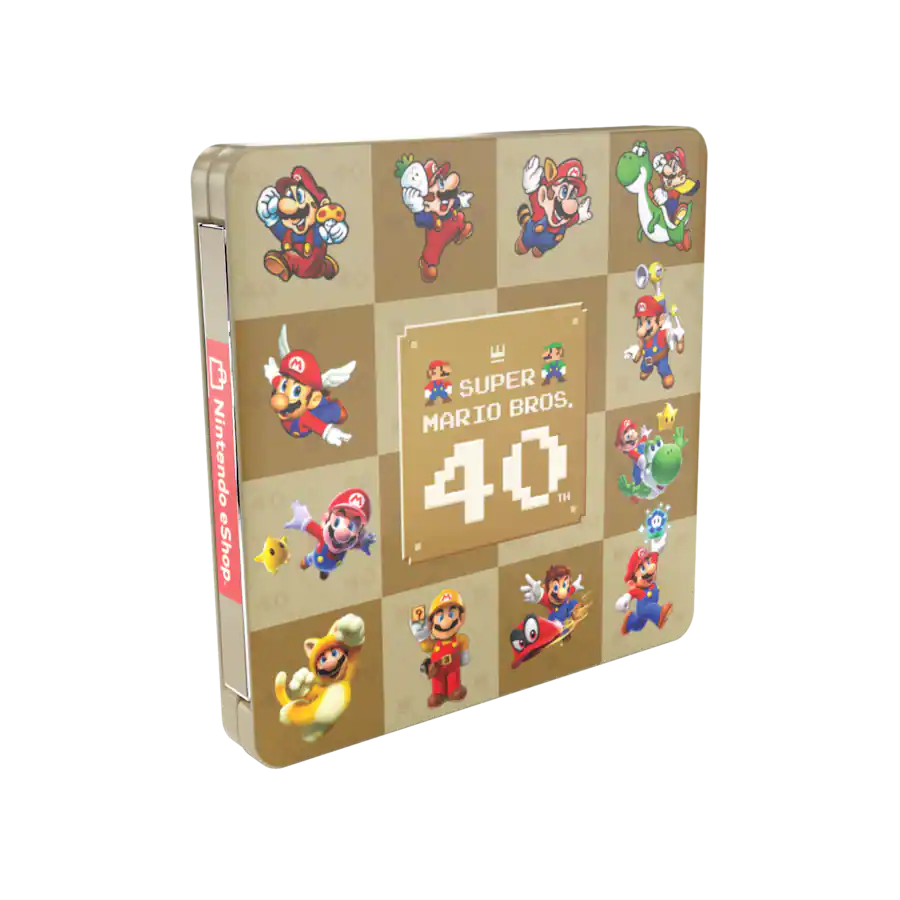 Super Mario Bros 40th Anniversary $100 Nintendo eShop Gift Card in a Collectible Case