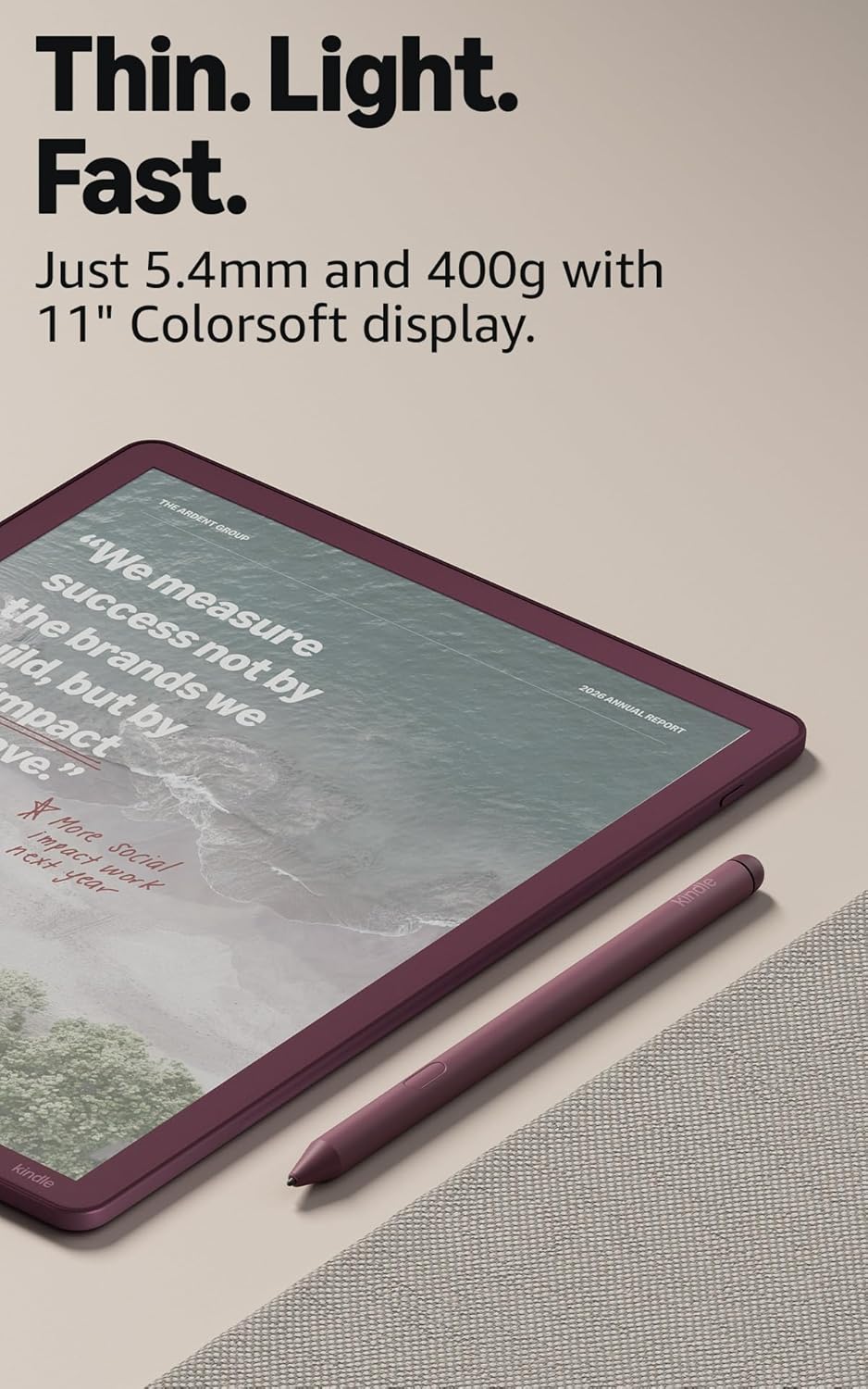 [2025] Amazon Kindle Scribe Colorsoft 32GB 64GB (newest model) — 11” paper-like color display front light + Premium Pen