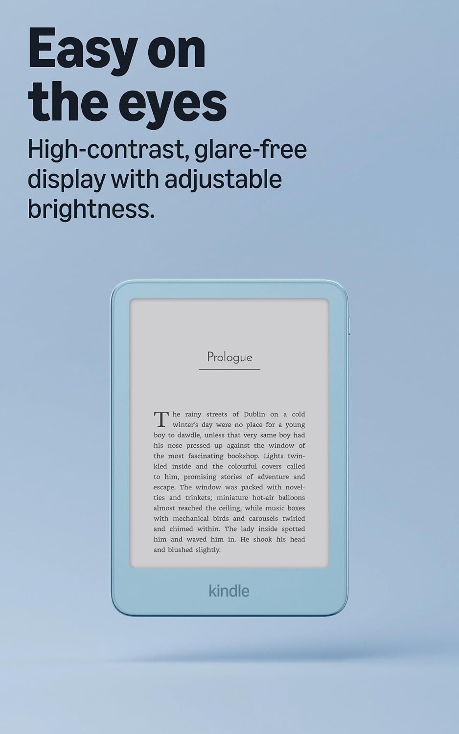 Official Amazon Kindle 32GB (all-new), thinner, new aluminum design, 6 display, without Lockscreen Ads, Alpine Sky Seaglass Green