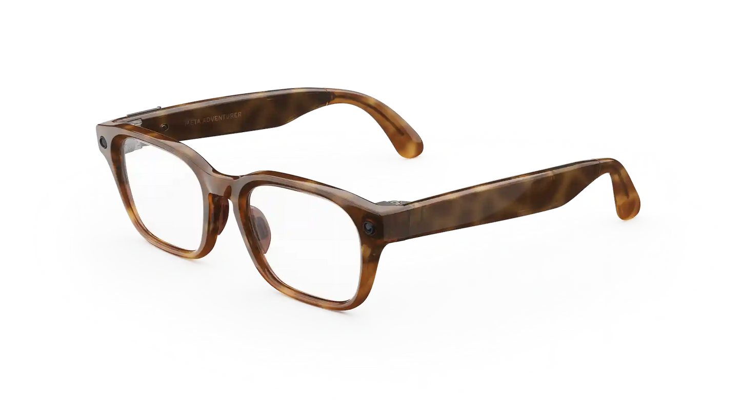 Meta Glasses Adventurer 2026 Standard Large / Adjustable Bridge / Clear Polarized Transitions lenses