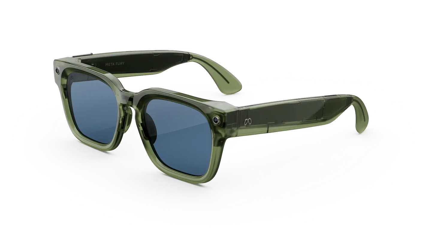 Meta Glasses Fury 2026 Standard / Adjustable Bridge / Clear Polarized Transitions lenses