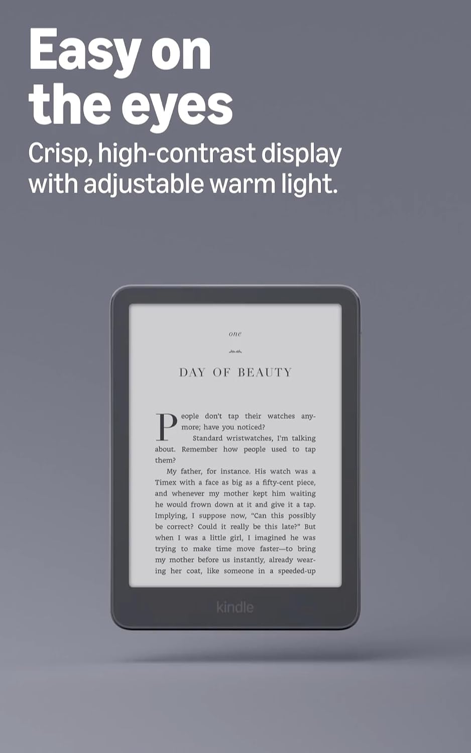 Official Amazon Kindle Paperwhite 16GB (newest model), thinner and lighter, 7 display, warm light, Graphite