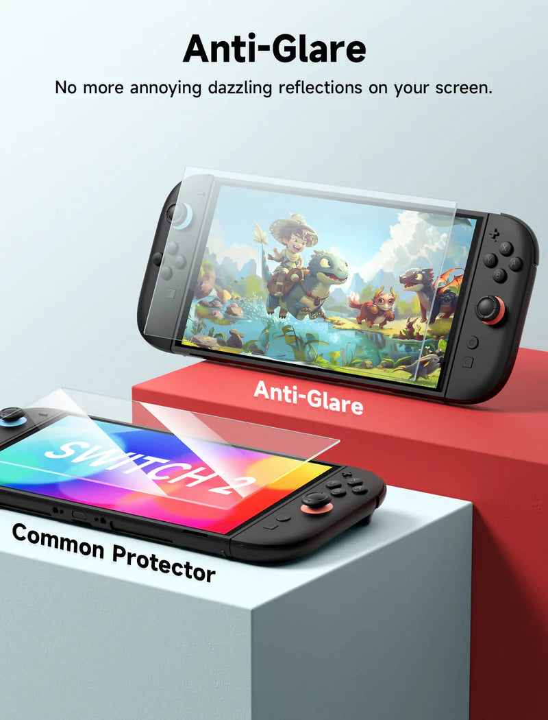 Official JSAUX Anti Glare / Matte Tempered Glass Screen Protector for Nintendo Switch 2