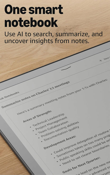 [2026] Amazon Kindle Scribe without Front Light 16GB (newest model) — 11” paper-like display — One notebook to replace them all — Write in notebooks, documents, and books. Includes Premium Pen - Graphite