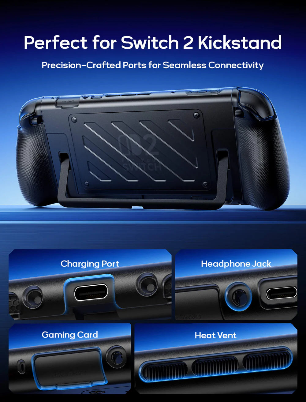 [Dockable] Official JSAUX Split Protective Case for Nintendo Switch 2