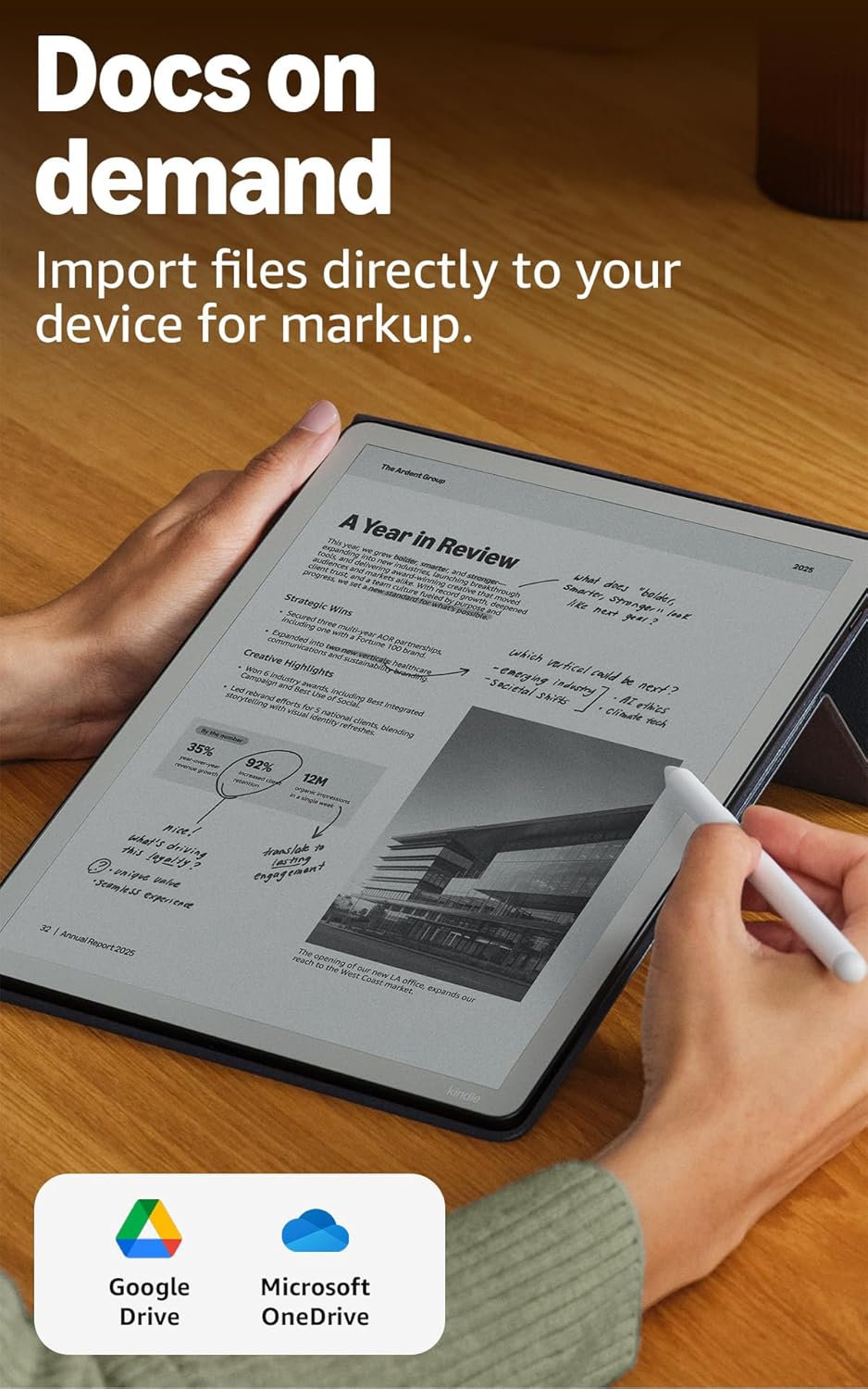 [2026] Amazon Kindle Scribe without Front Light 16GB (newest model) — 11” paper-like display — One notebook to replace them all — Write in notebooks, documents, and books. Includes Premium Pen - Graphite