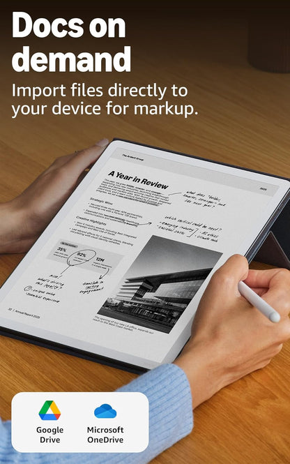 [2025] 3rd Gen Amazon Kindle Scribe 32GB 64GB (newest model) 11” paper-like display front light + Premium Pen - Graphite