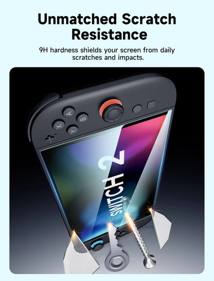 Official JSAUX HD Tempered Glass Screen Protector for Nintendo Switch 2
