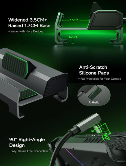 Official JSAUX 6-in-1 Docking Station Dock Valve Steam Deck OLED / ASUS ROG XBOX ALLY & X / Lenovo Legion Go 2 / MSI
