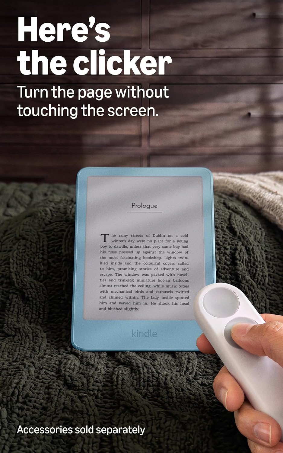 Official Amazon Kindle 32GB (all-new), thinner, new aluminum design, 6 display, without Lockscreen Ads, Alpine Sky Seaglass Green