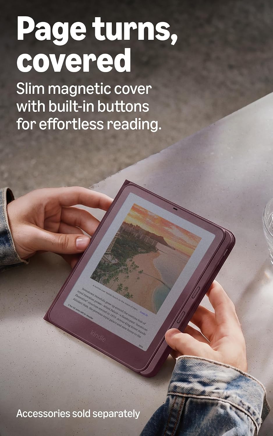 Amazon Kindle Colorsoft Signature Edition 32GB (newest model), Thinner, new aluminum design, 7 color display, Auto-adjusting front light, Fig Graphite