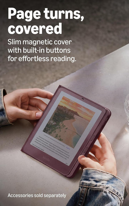 Amazon Kindle Colorsoft Signature Edition 32GB (newest model), Thinner, new aluminum design, 7 color display, Auto-adjusting front light, Fig Graphite