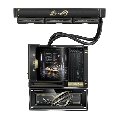 ASUS ROG 20th Edition Crosshair X870E (Socket AM5) ATX DDR5 Motherboard with Integrated ROG RYUJIN 360 - 20 Anniversary