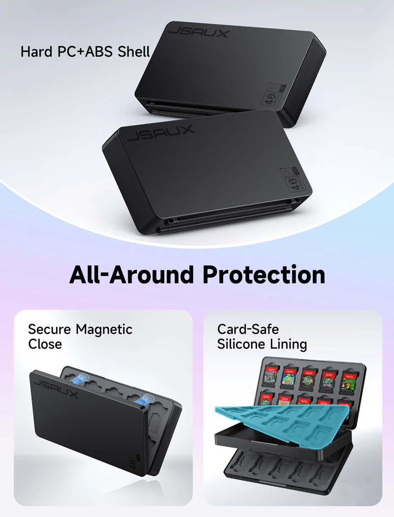 Official JSAUX Game Card Case 40 for Nintendo Switch 2