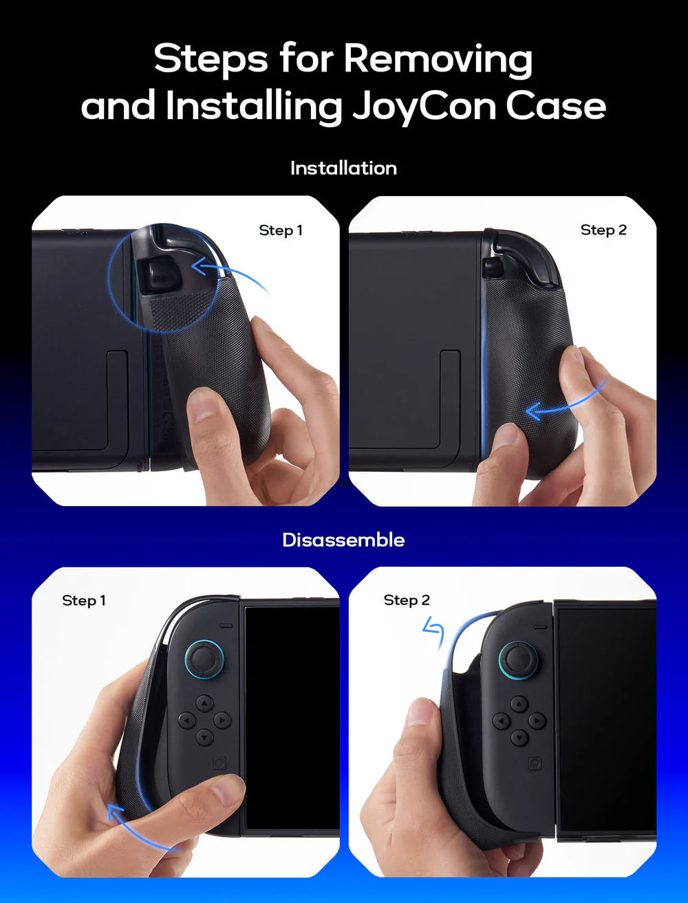 [Dockable] Official JSAUX Split Protective Case for Nintendo Switch 2
