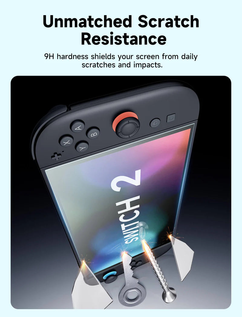 Official JSAUX Anti Glare / Matte Tempered Glass Screen Protector for Nintendo Switch 2