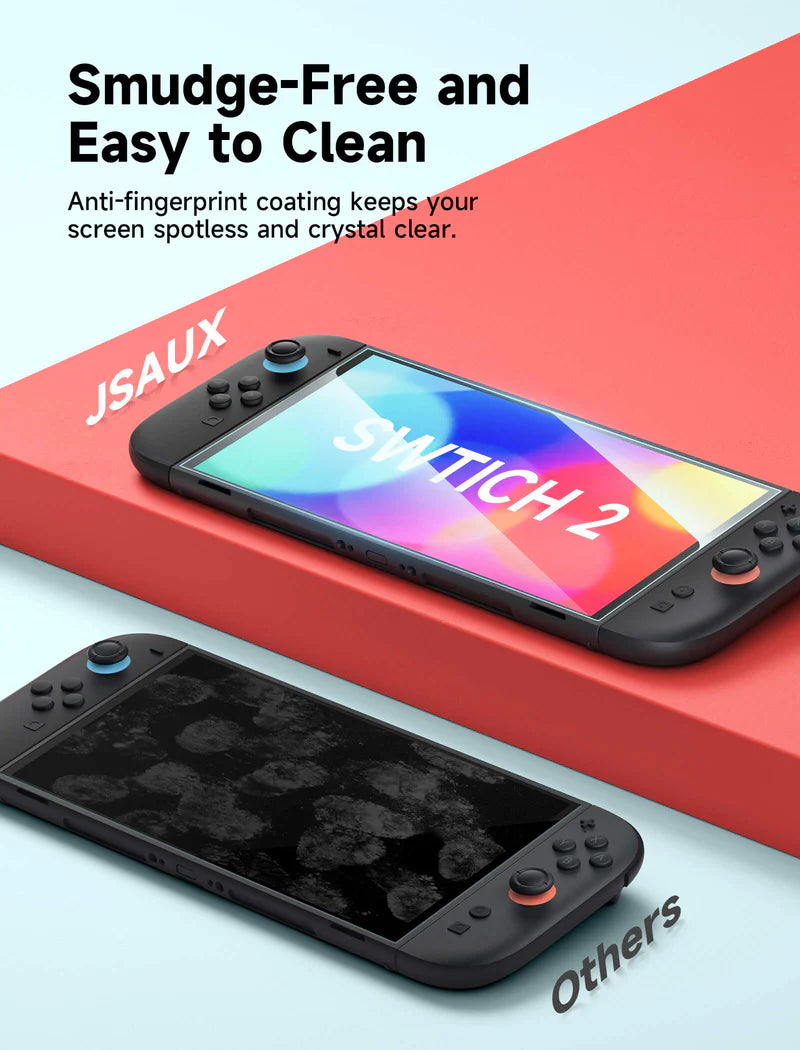 Official JSAUX HD Tempered Glass Screen Protector for Nintendo Switch 2