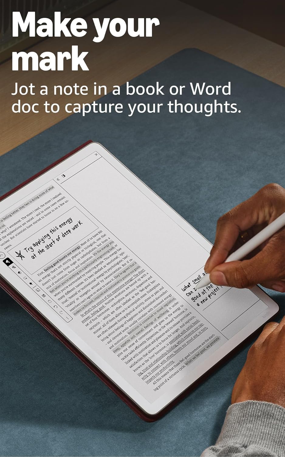 [2025] 3rd Gen Amazon Kindle Scribe 32GB 64GB (newest model) 11” paper-like display front light + Premium Pen - Graphite