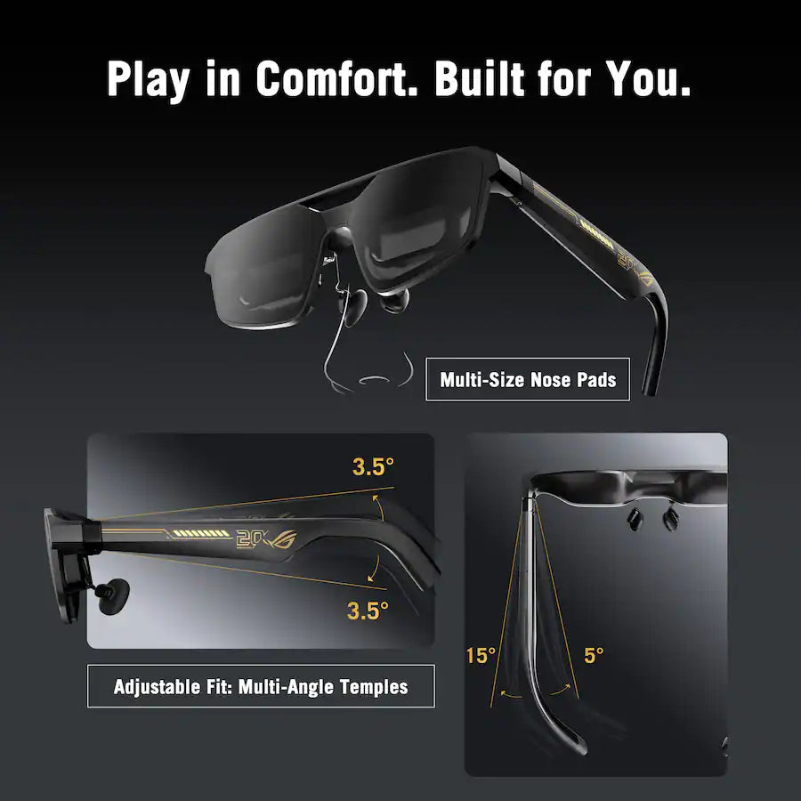 ASUS ROG XREAL R1 Edition 20 Gaming AR Glasses for ROG Ally , PC and Console - 20th Anniversary