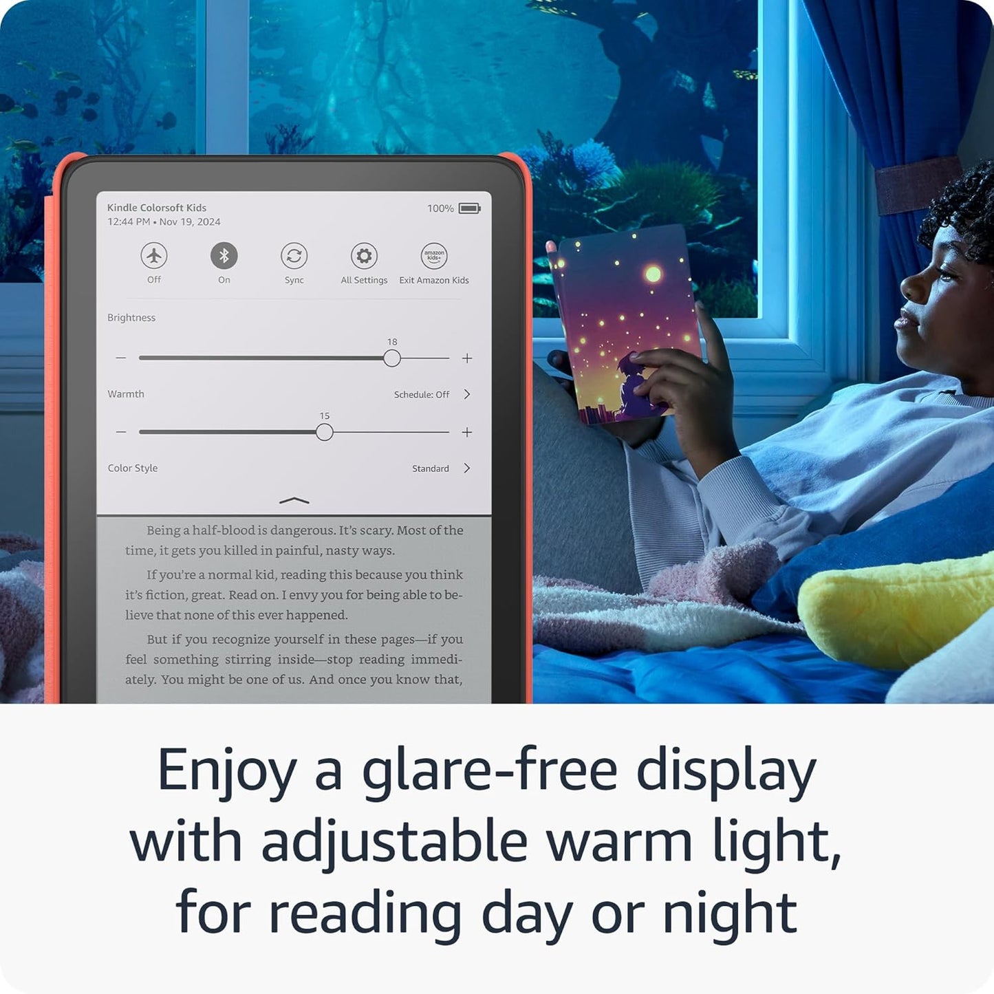 Amazon Kindle Colorsoft Kids ( 2025 Newest Model - 16 GB ) – First Kindle for kids in color, with cover