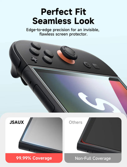 Official JSAUX HD Tempered Glass Screen Protector for Nintendo Switch 2
