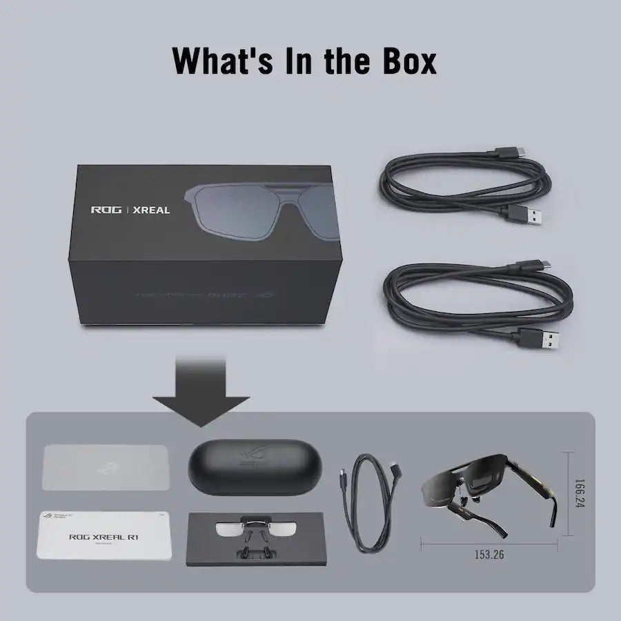 ASUS ROG XREAL R1 Edition 20 Gaming AR Glasses for ROG Ally , PC and Console - 20th Anniversary