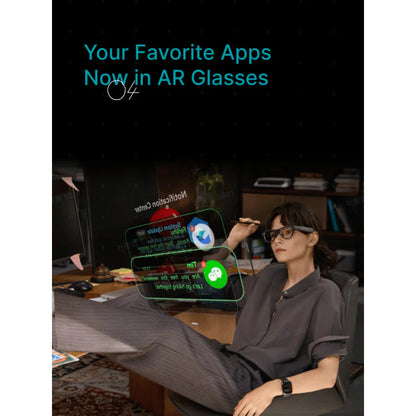 Official RayNeo X3 Pro AI + AR Smart Glasses - 43 inch transparent MicroLED display spatial computing