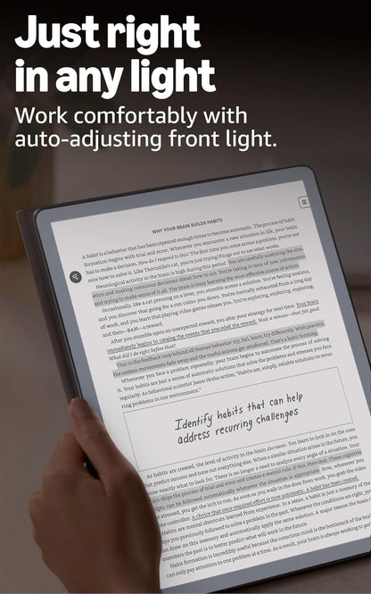 [2025] 3rd Gen Amazon Kindle Scribe 32GB 64GB (newest model) 11” paper-like display front light + Premium Pen - Graphite