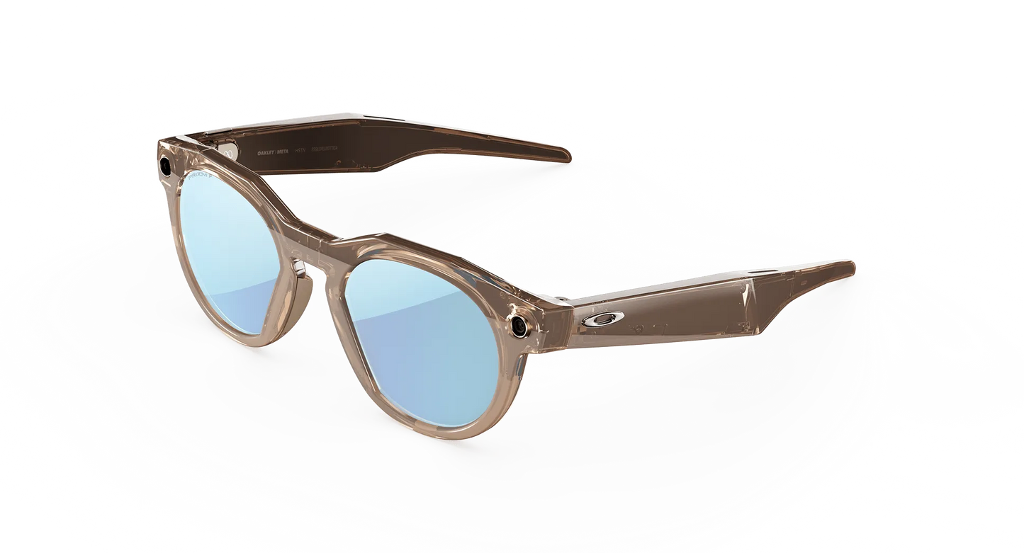 Oakley Meta HSTN AI Glasses Clear Amethyst Prizm Polarized Transitions Lenses Limited Edition