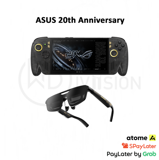 ASUS ROG XBOX Ally X20 20th Anniversary / XREAL R1 Edition 20 Gaming AR Glasses – 120Hz OLED Portable Gaming Handheld / AMD Ryzen AI Z2 Extreme Processor / 24GB RAM / 1TB SSD / 20 edition 2026 - Valve Steam Deck / Lenovo Legion Go / MSI Claw Alternative