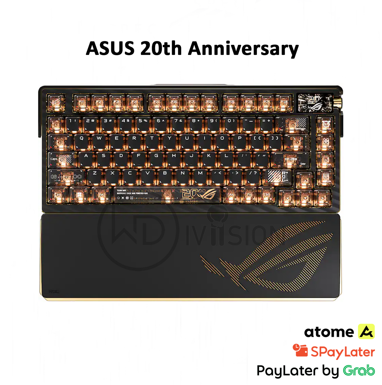 ASUS ROG Azoth Extreme 75% Wireless Mechanical Gaming Keyboard / NX Snow V2 Linear Switch - 20th Anniversary Edition 20