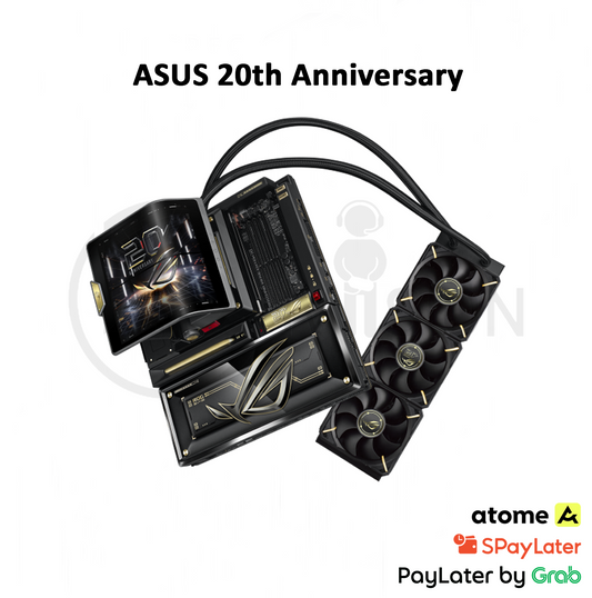 ASUS ROG 20th Edition Crosshair X870E (Socket AM5) ATX DDR5 Motherboard with Integrated ROG RYUJIN 360 - 20 Anniversary