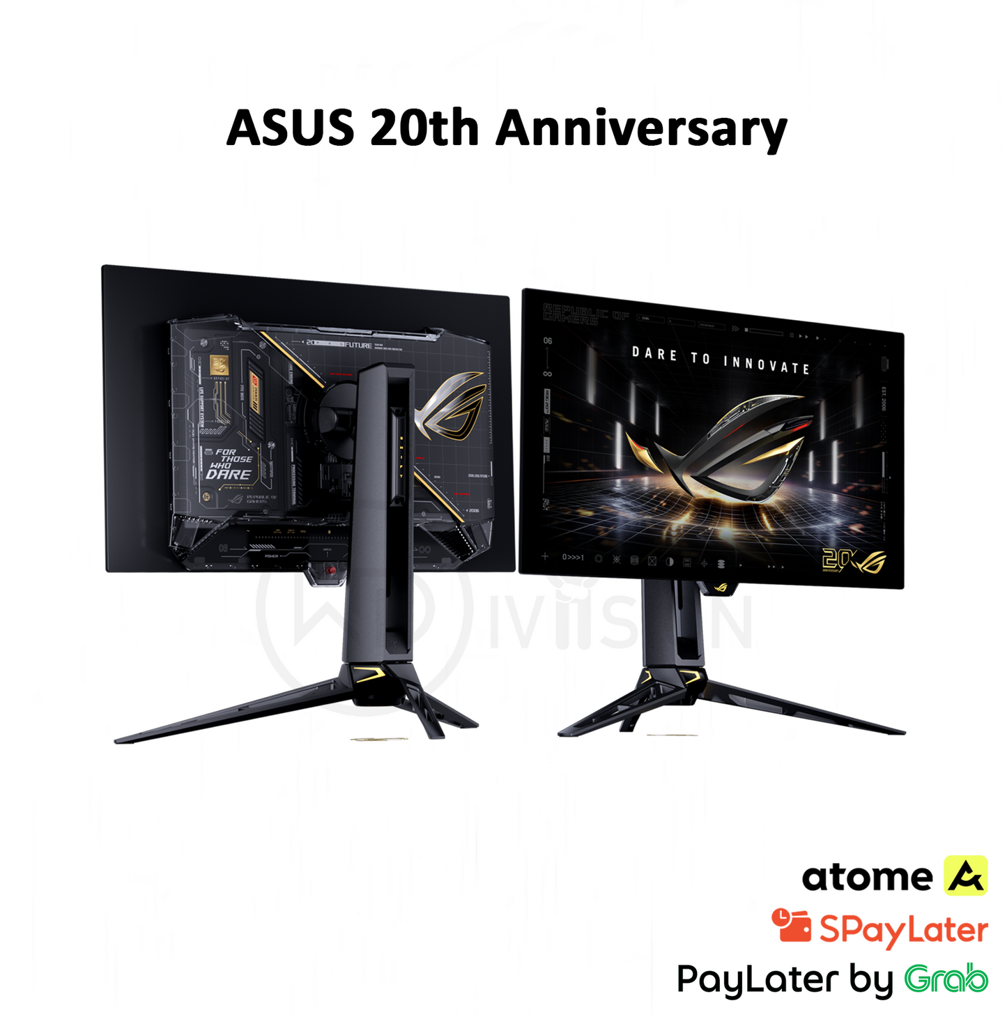 ASUS ROG Swift 27" Dual Mode 2K 540Hz / HD 720Hz HDR500 OLED 0.02ms Gaming PC Monitor PG27AQWP-G 20 Anniversary 20th
