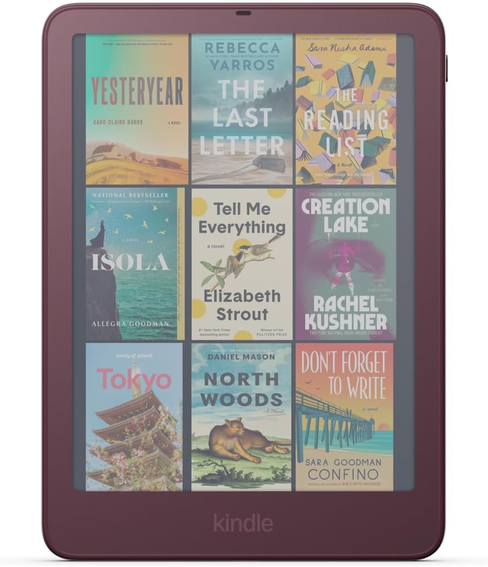 Amazon Kindle Colorsoft Signature Edition 32GB (newest model), Thinner, new aluminum design, 7 color display, Auto-adjusting front light, Fig Graphite