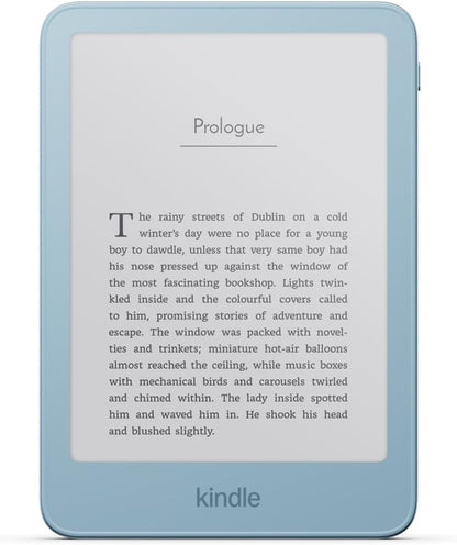 Official Amazon Kindle 32GB (all-new), thinner, new aluminum design, 6 display, without Lockscreen Ads, Alpine Sky Seaglass Green