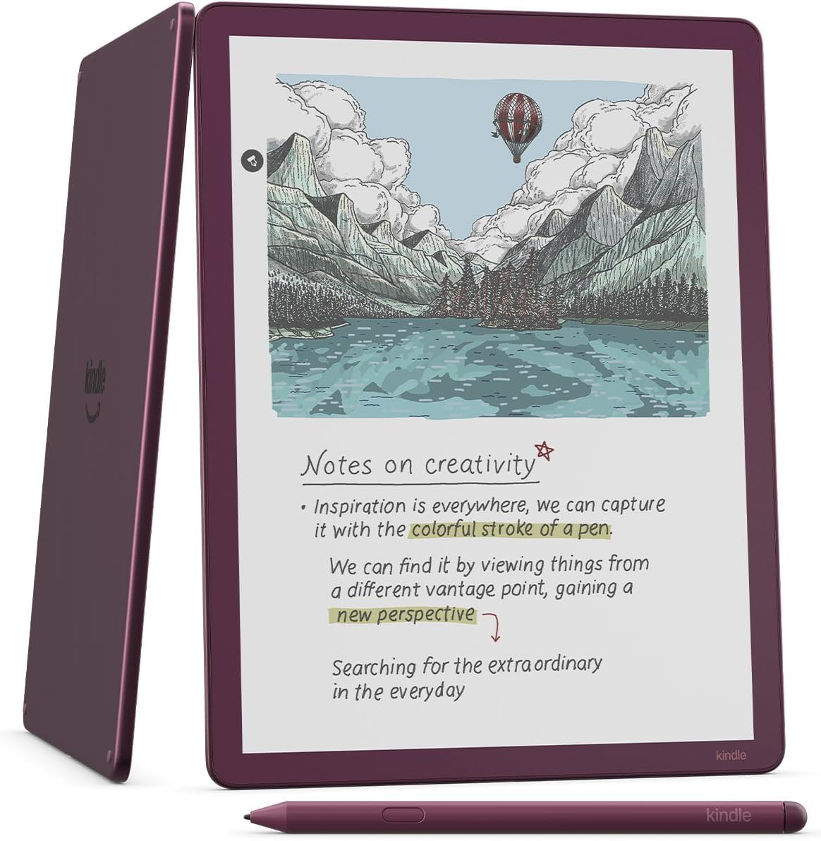 [2025] Amazon Kindle Scribe Colorsoft 32GB 64GB (newest model) — 11” paper-like color display front light + Premium Pen