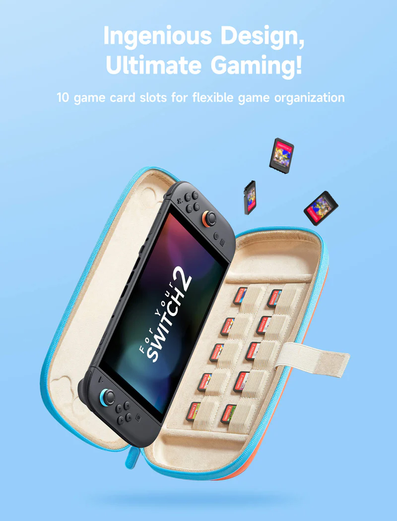 Official JSAUX Colorful Ultra-thin Carrying Case for Nintendo Switch 2