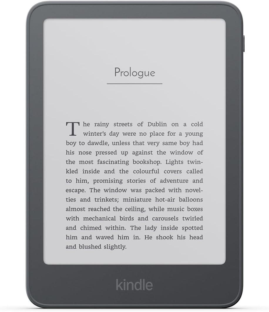 Official Amazon Kindle 16GB (newest model), thinner, lighter, faster, 6 display - Ube Graphite / With or without Ads