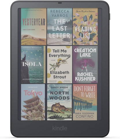Amazon Kindle Colorsoft Signature Edition 32GB (newest model), Thinner, new aluminum design, 7 color display, Auto-adjusting front light, Fig Graphite